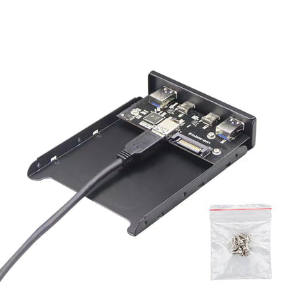 3.5 Inch Front Panel USB Expansion Adapter for PC (4 Ports)