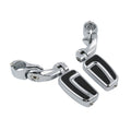 1.25'' Short Angled Highway Engine Guard Footpeg Mount for Harley Glide