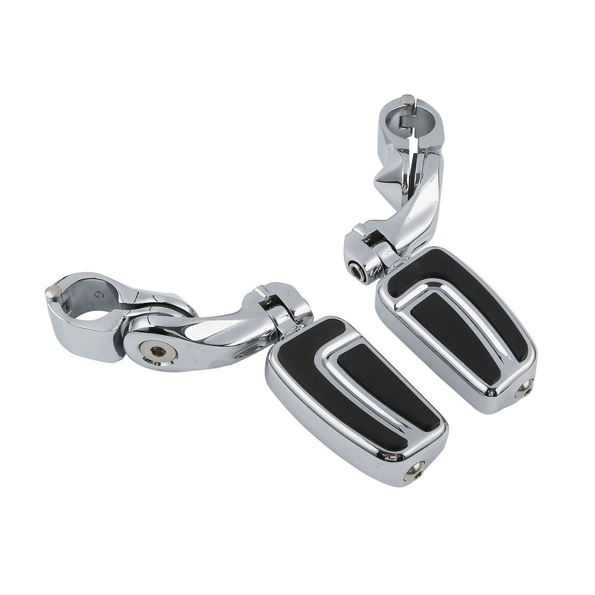 1.25'' Short Angled Highway Engine Guard Footpeg Mount for Harley Glide