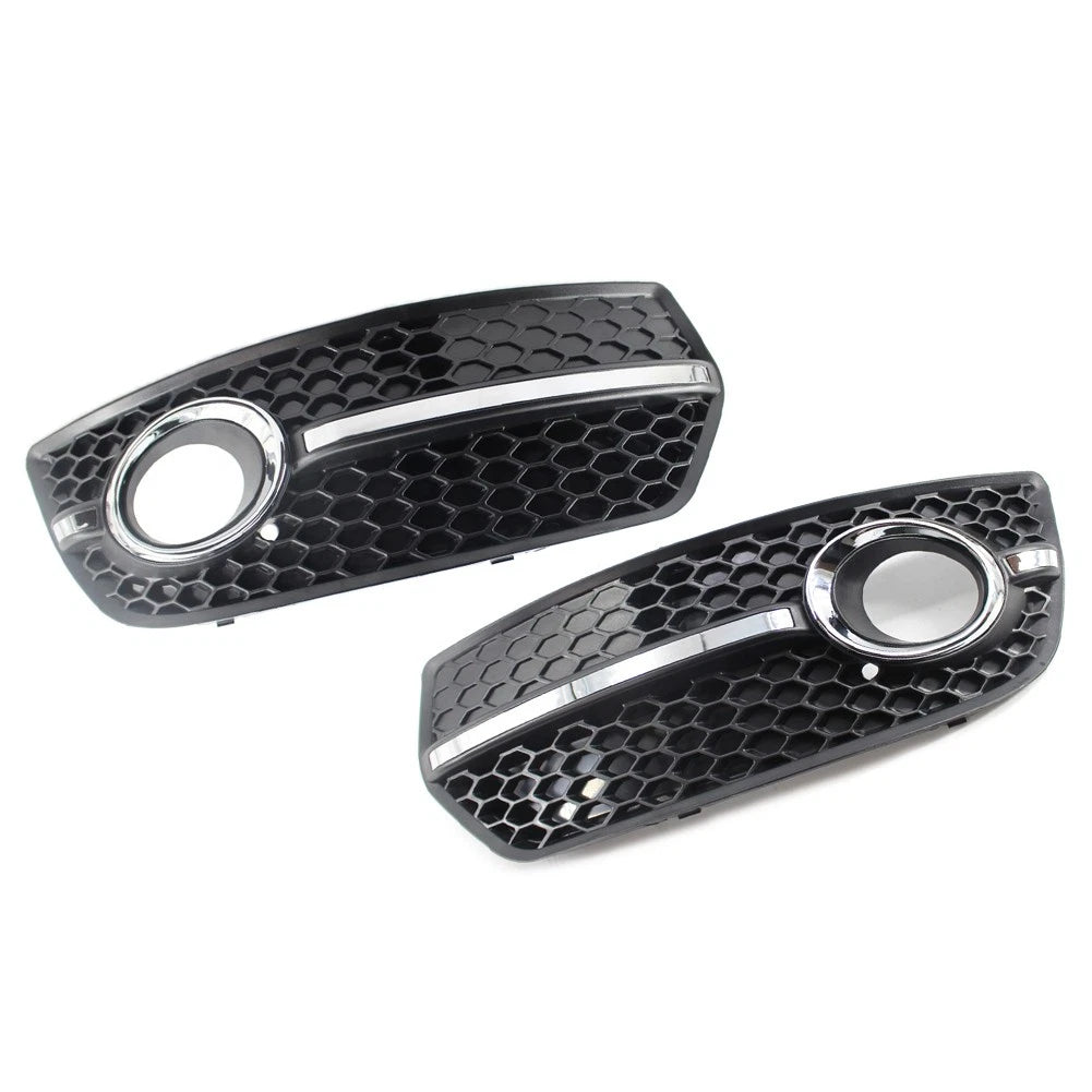 Set of 2 Front Bumper Grill Fog Light Lamp Covers Trim for Audi Q5 (2009–2011)