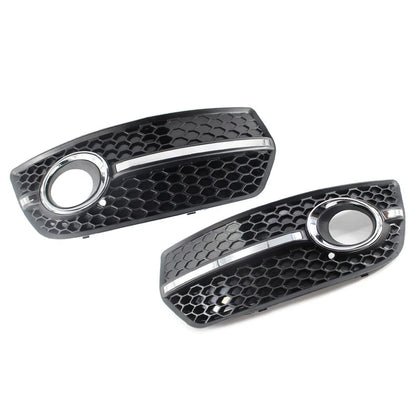 Set of 2 Front Bumper Grill Fog Light Lamp Covers Trim for Audi Q5 (2009–2011)