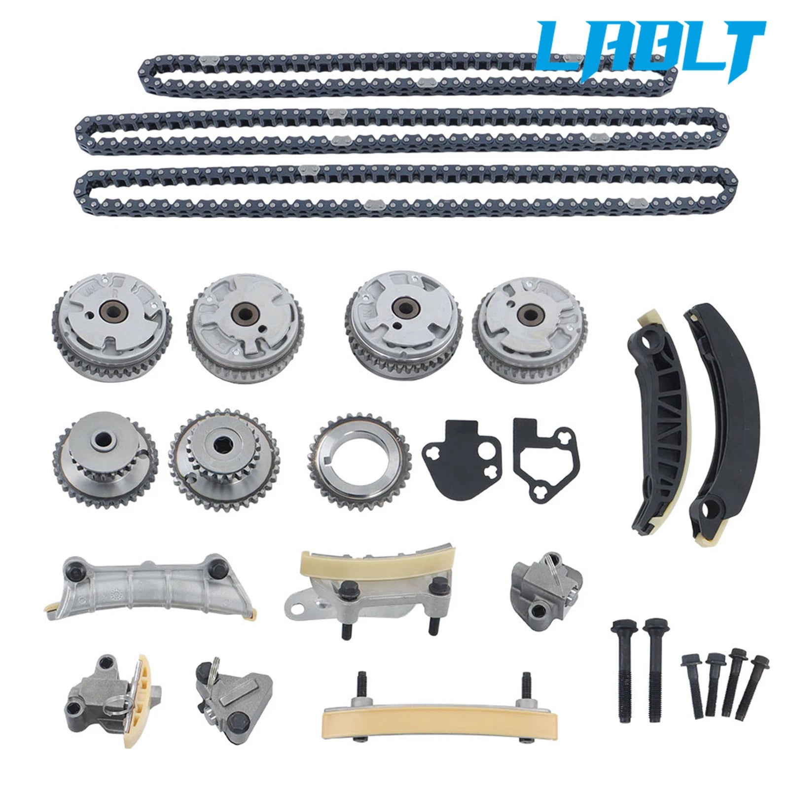 Timing Chain Kit + 4 VVT Cam Phaser for Chevy GMC 3.6L (2007–2015)