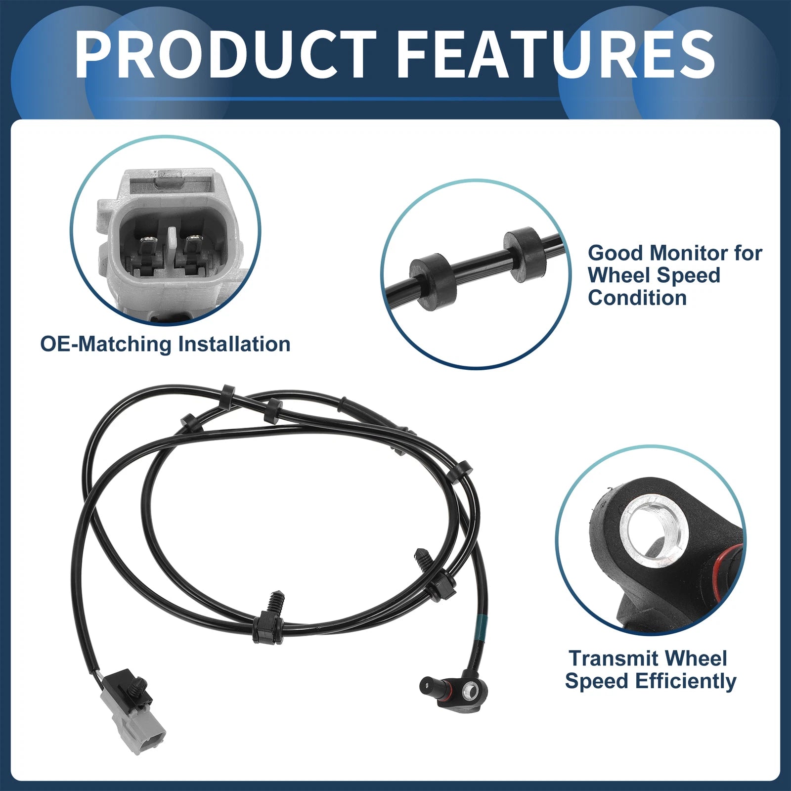 ABS Wheel Speed Sensor No. 5015882AA for Dodge Ram 2500
