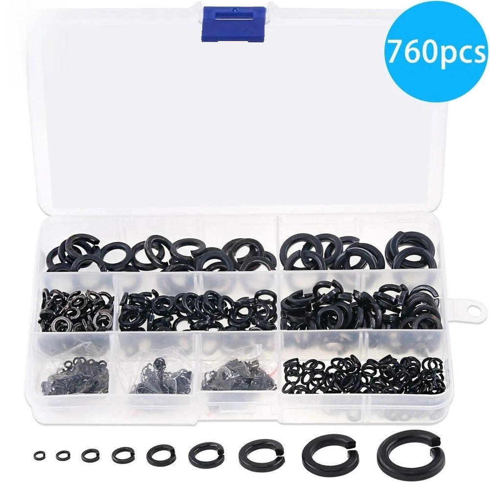 760pcs Spring Washers for Reliable Fastener Security