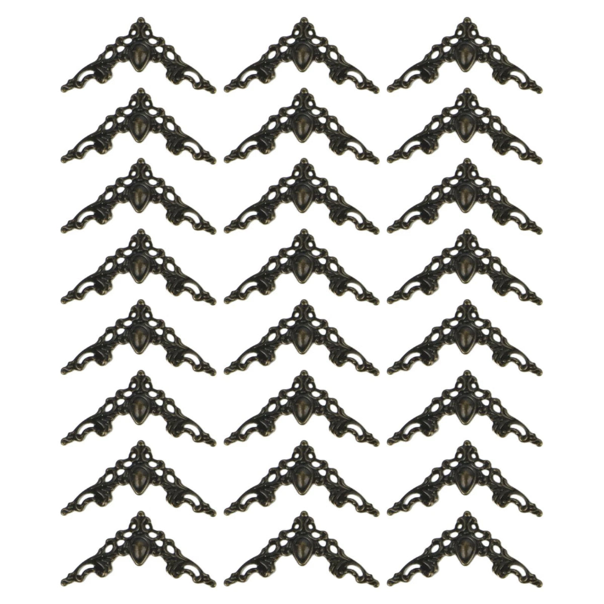 24 Pack Metal Decorative Corner Edge Protectors for Scrapbooking