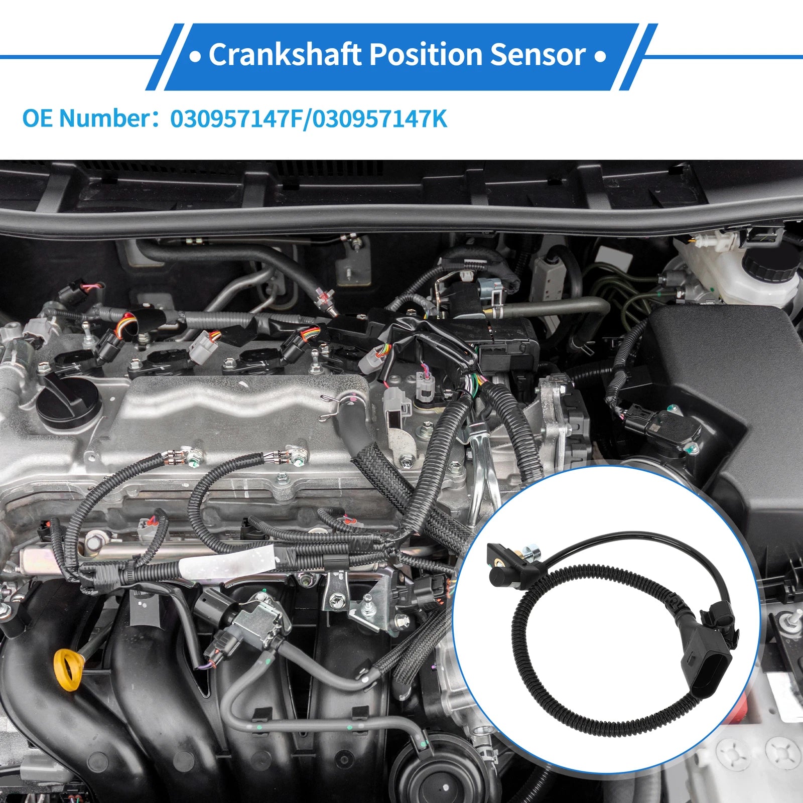Crankshaft Position Sensor for Seat Leon I Hatchback (2000–2006) No. 030957147F