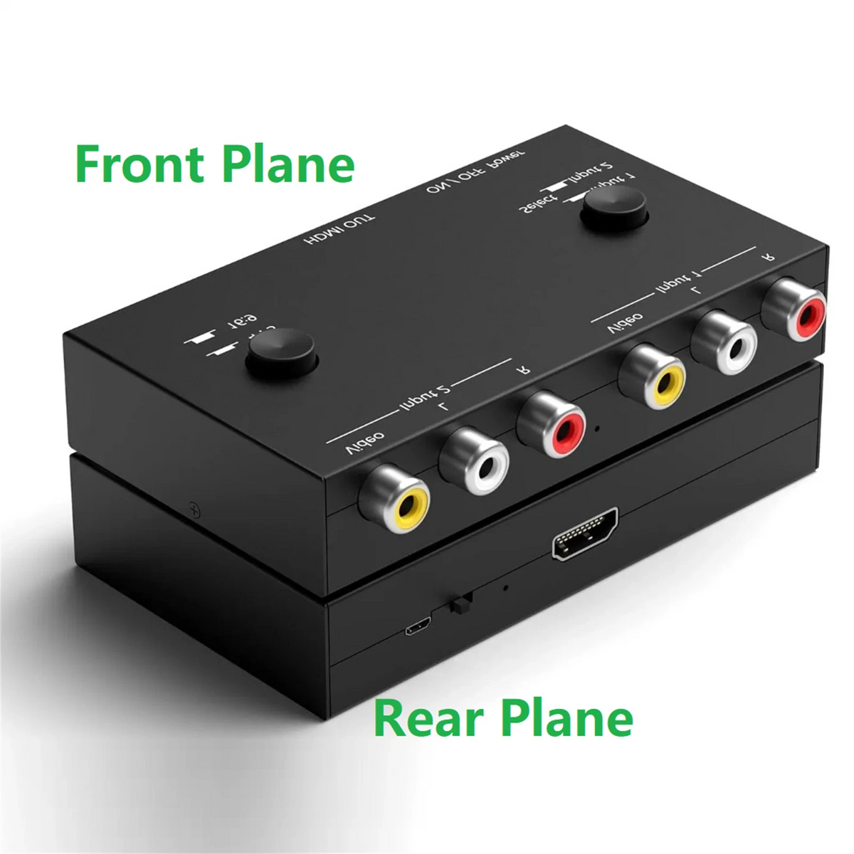 2 Port AV to HDMI Converter for (2010–2023)
