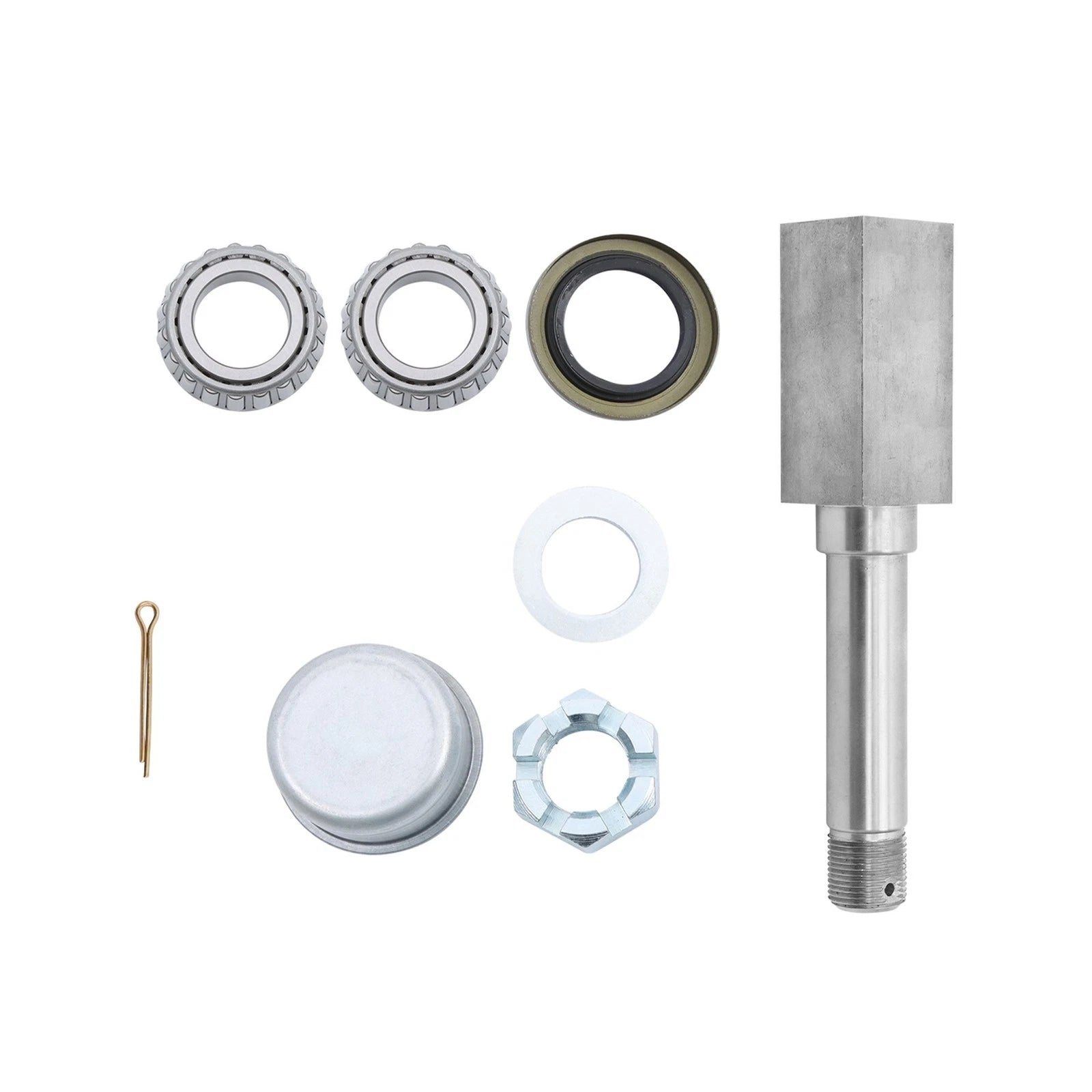 7-Piece Trailer Hub Kit for 5 on 4.5" BT16 Spindle