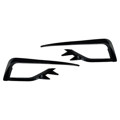2X ABS Black Fog Light Lamp Cover for VW Golf MK7.5 (2017–2019)
