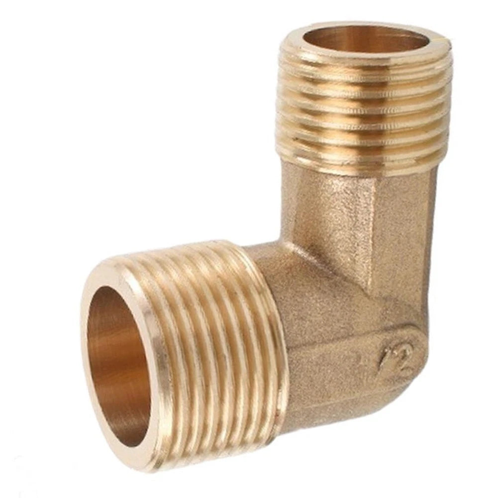 Brass Copper Elbow 6" to 4" Male Thread 90° Right Angle for Water
