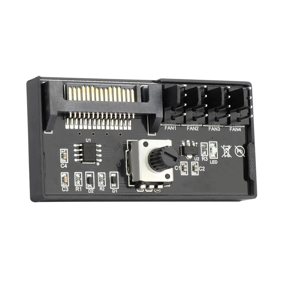 4 Port PWM Cooling Fan Controller Hub for PC (12V, 60W)