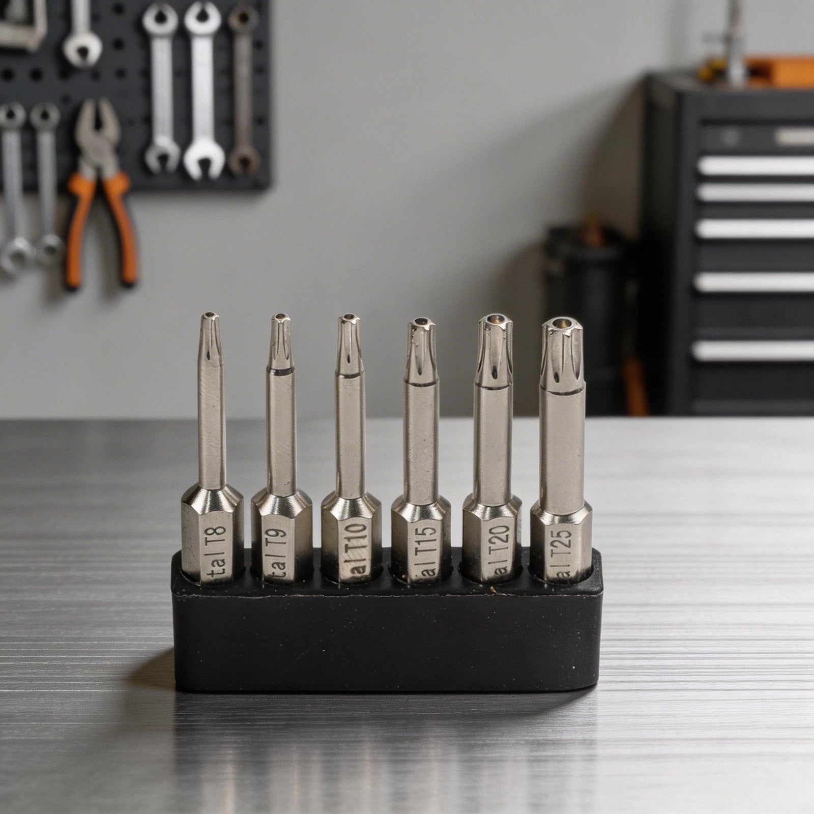 6X Screwdriver Bits Set Hexagonal Alloy Steel 50mm Silver