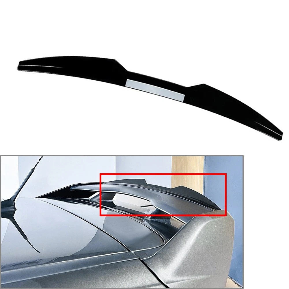 Rear Spoiler Wing Lid Extension Flaps for Ford Focus MK3 (2012–2018) Black
