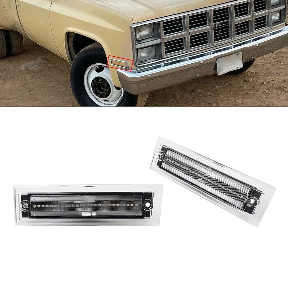 2x Turn Signal Side Marker Light For Chevrolet C10 C20 C30 GMC C1500 C2500 C3500