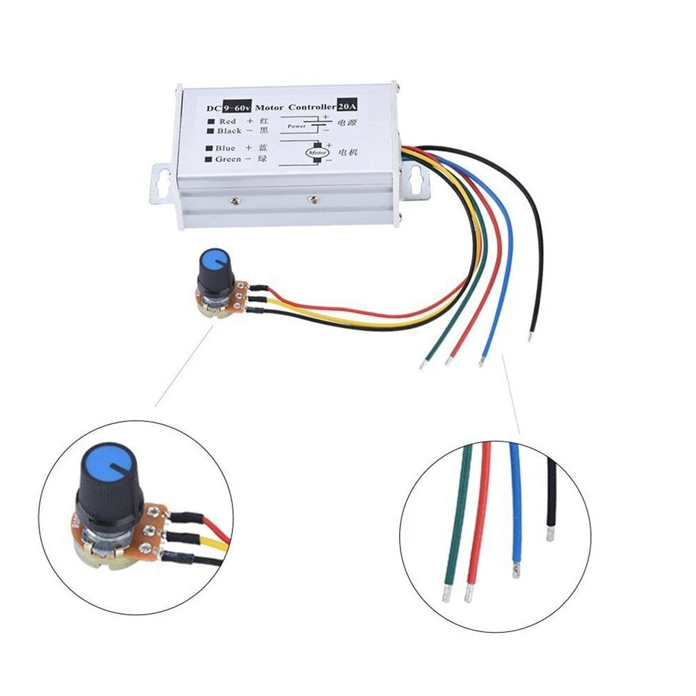DC Motor Controller Control Switch Potentiometer for