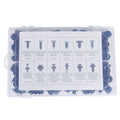 192Pcs Nylon Shield Pin Rivet Fasteners for Universal Vehicles (All Years)