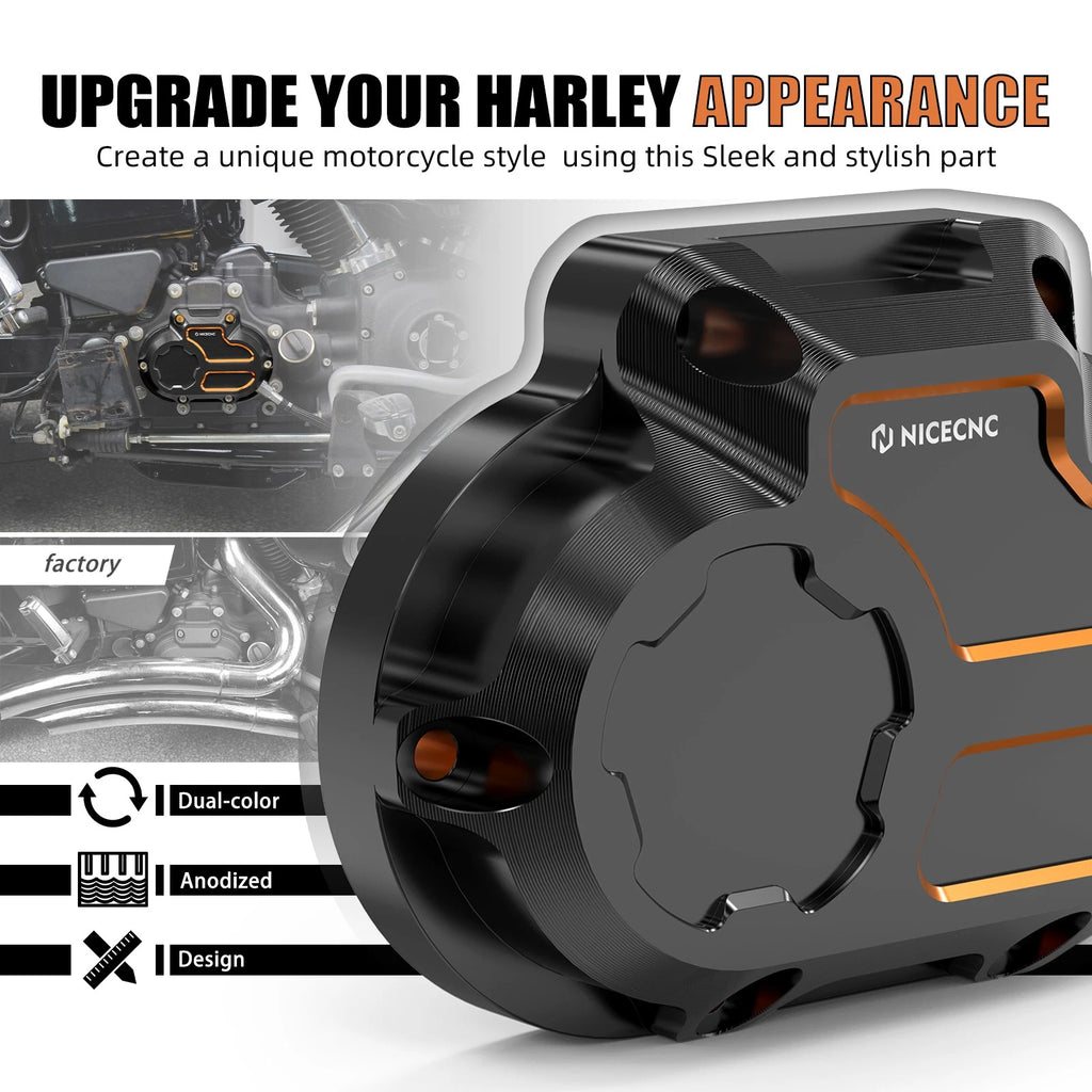 NICECNC Transmission Side Cover 37116-06 for Harley Dyna Switchback (2012–2016)