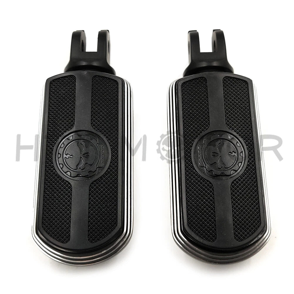 Chrome Skull Rubber Footpeg for Harley Breakout FXBR (2018–2019)