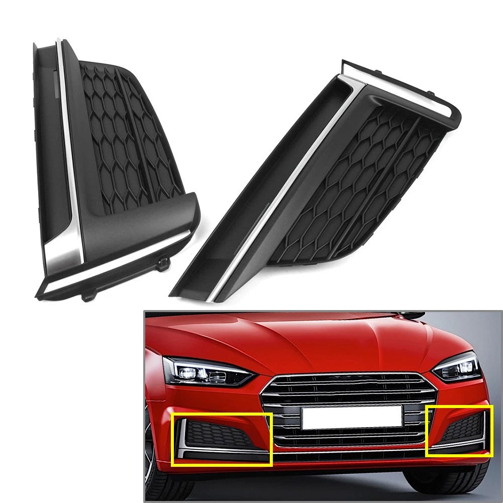 Fog Light Lamp Grill Bezel Cover for Audi A5 S5 (2017–2020)