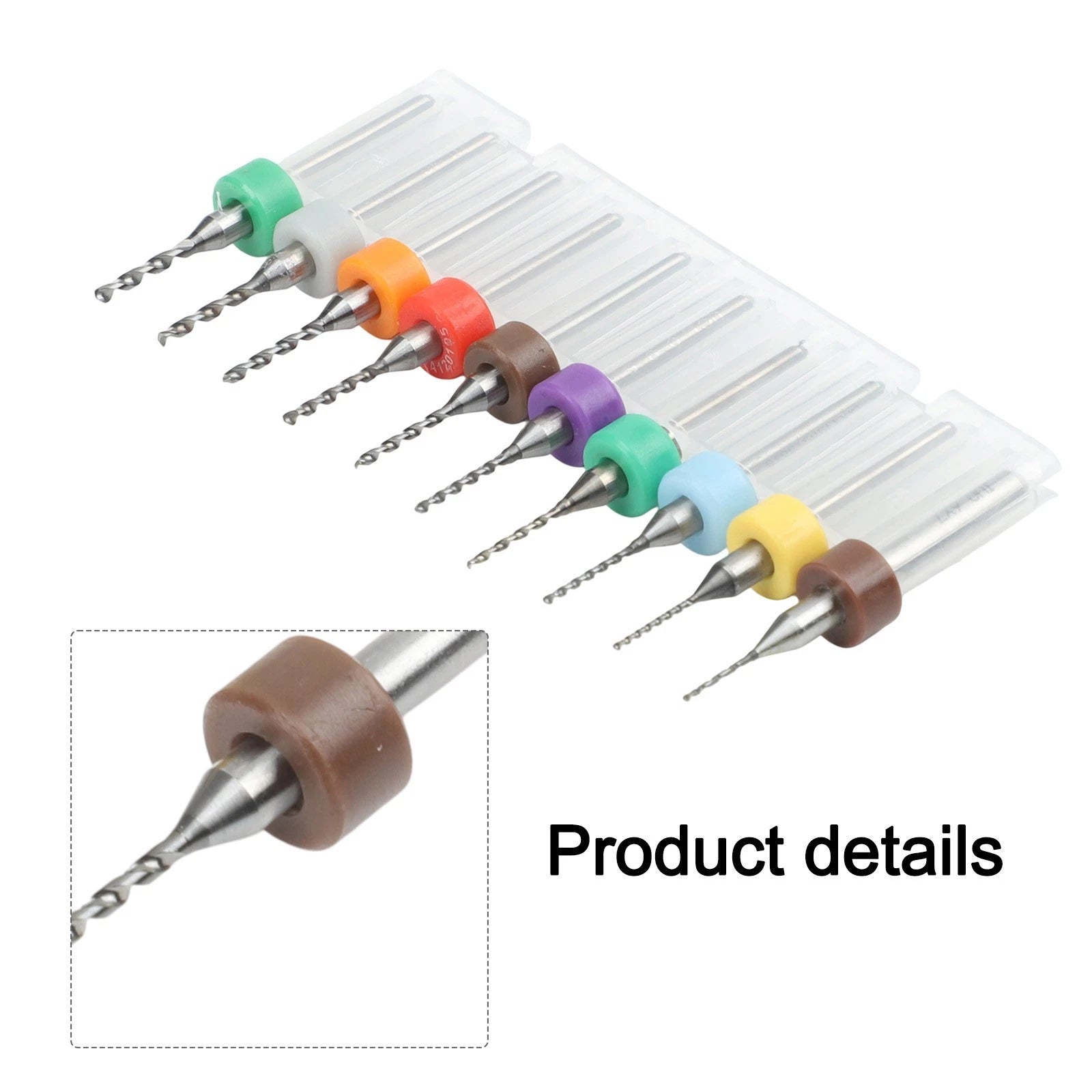 10PCS Carbide PCB Drill Bit Set for Metal Plastic Copper Circuit Board
