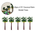 20pcs Miniature Palm Trees for Diorama Architecture