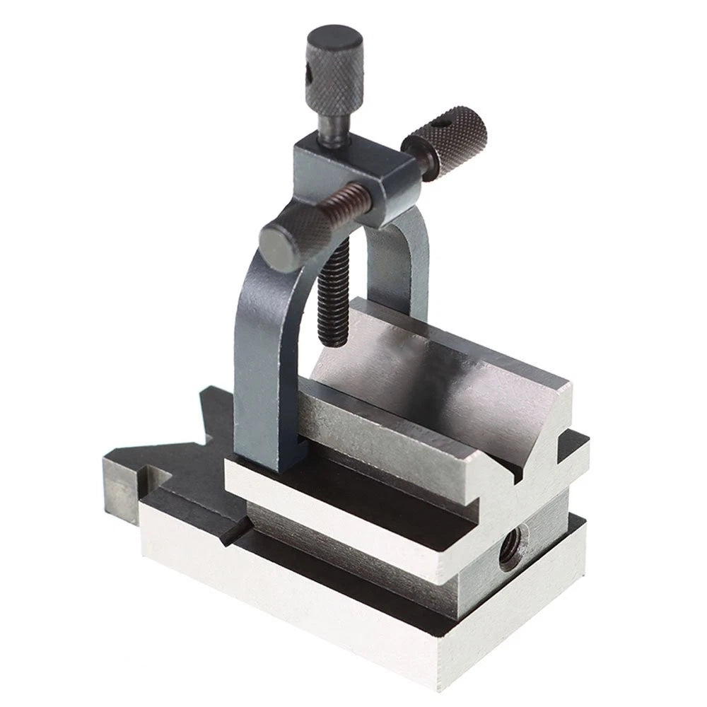 Angle V-Block W/Clamp Set for Precision Machining (0.0003) 3.5"x1.875"x1.875"