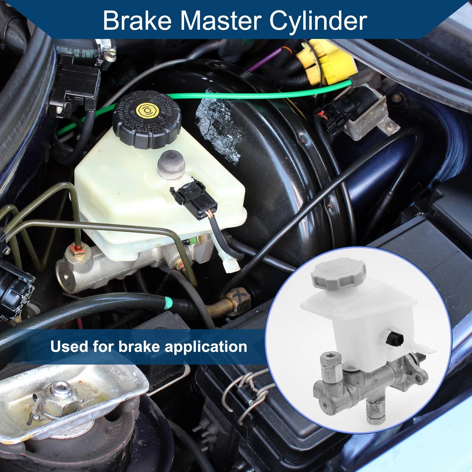 Brake Master Cylinder with Reservoir Replacement for Hyundai Accent (2006–2010)