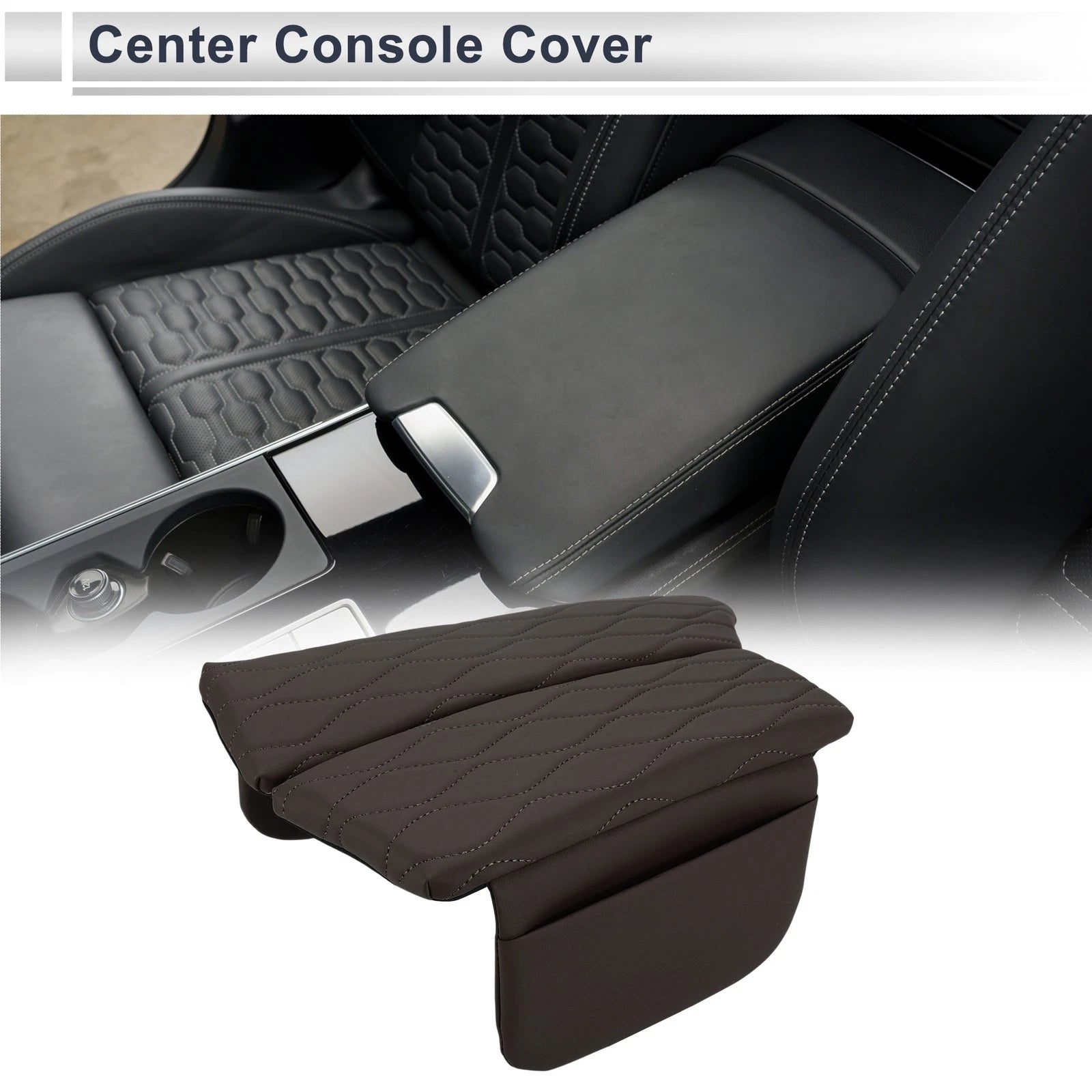 Car Center Console Cover with Storage Bag for BMW 5 Series (2011–2017)