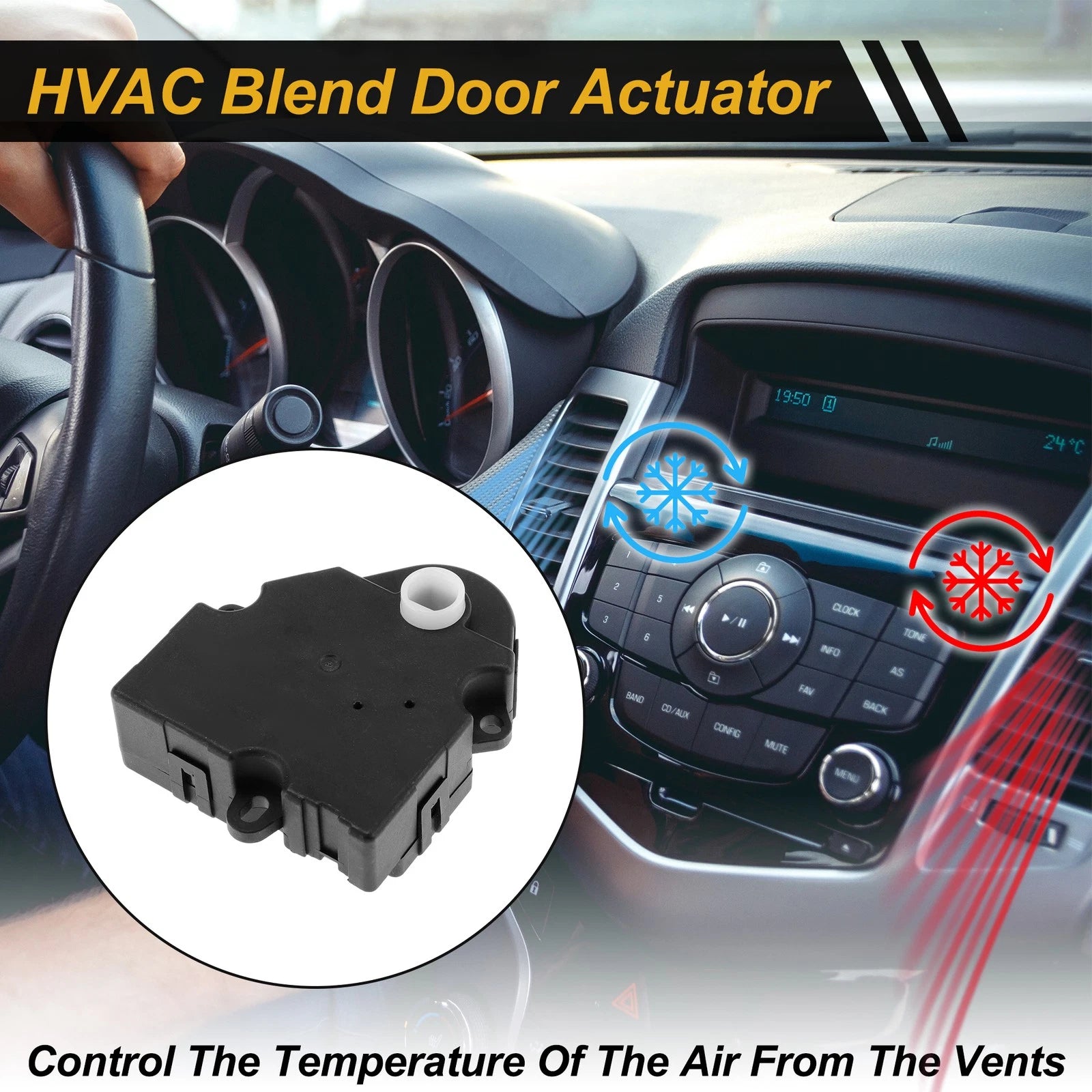 HVAC Heater Blend Door Actuator Replacement for Ford Fusion (2010–2012)