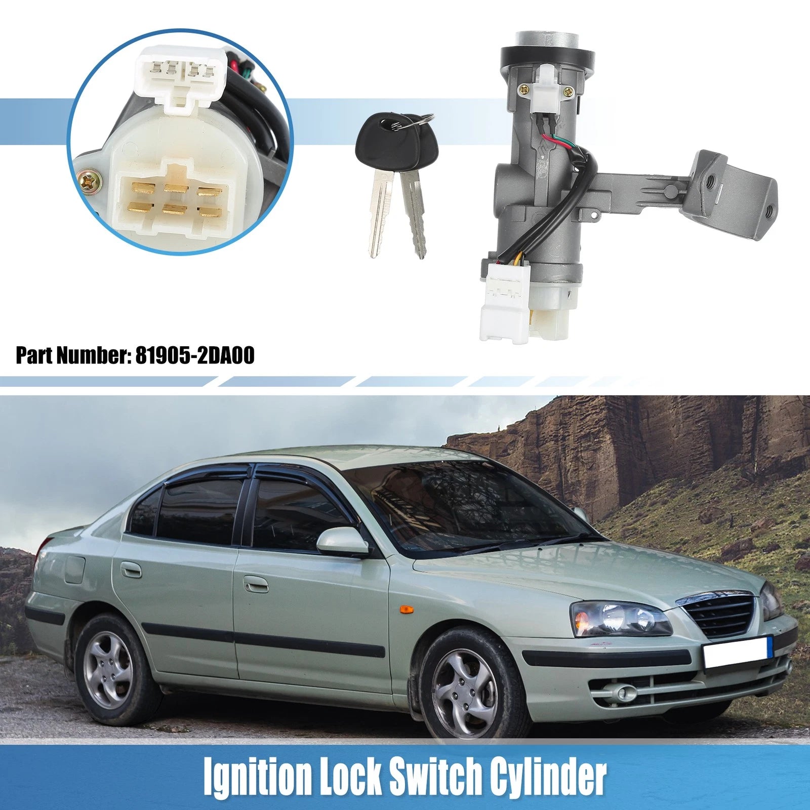 Ignition Switch Lock Cylinder Replacement for Kia Spectra (2005–2009)