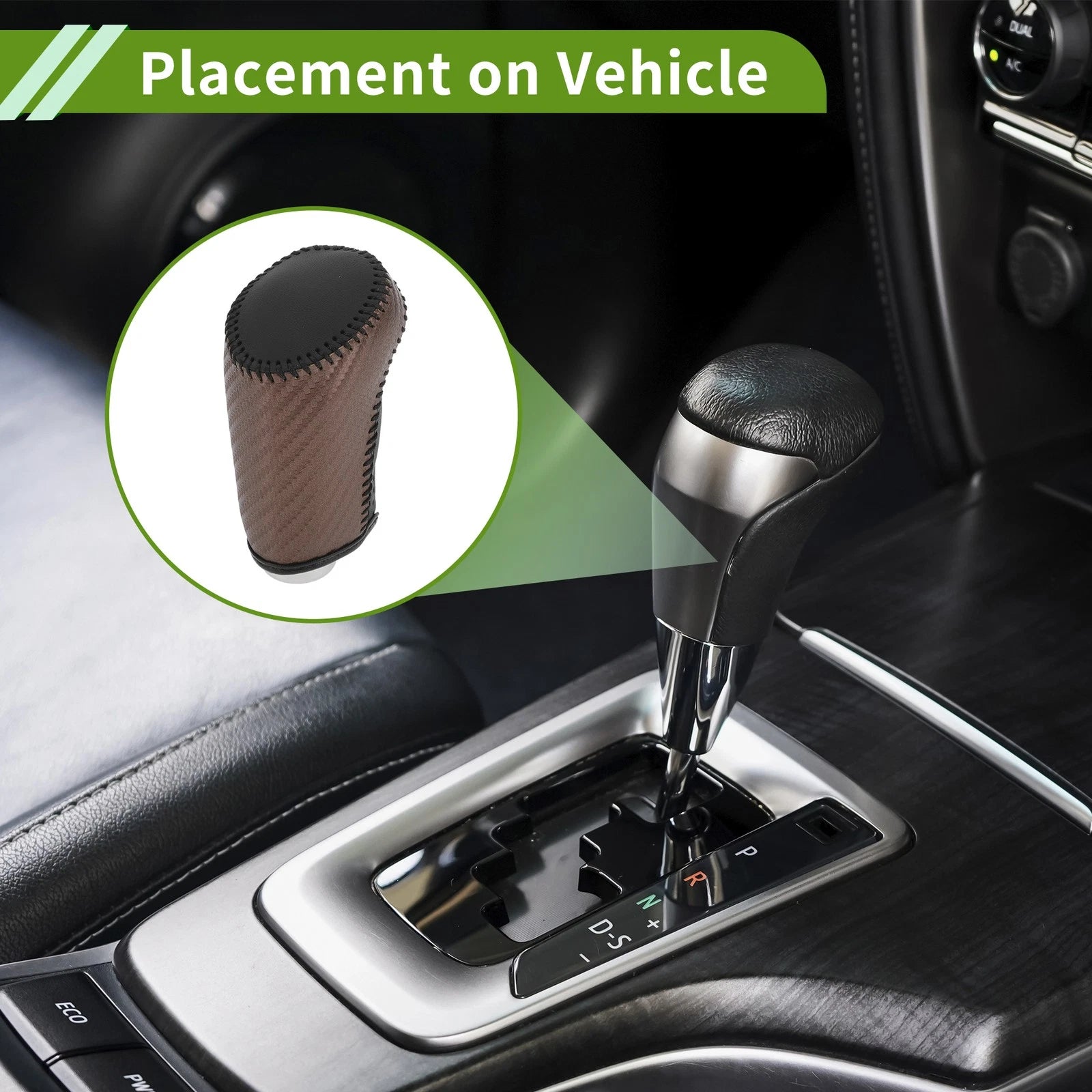 Gear Shift Knob Cover Replacement for Chevrolet Malibu (2008–2012)