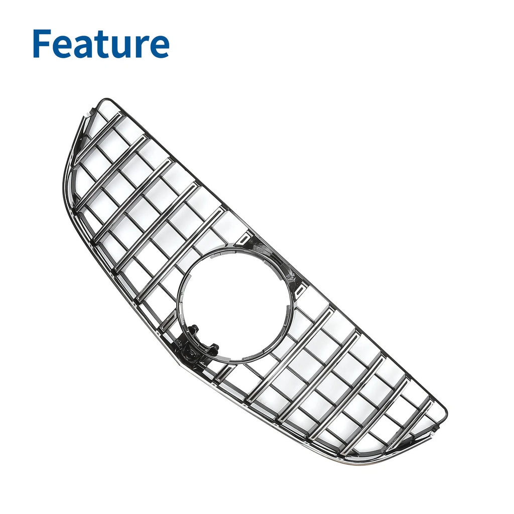 Front Upper Bumper Grille for Mercedes-Benz E200 (2014–2017)