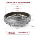 Front Brake Drum for Honda Rancher 350 TRX350TE TRX350TM (2000–2006) 44600-HN4-670