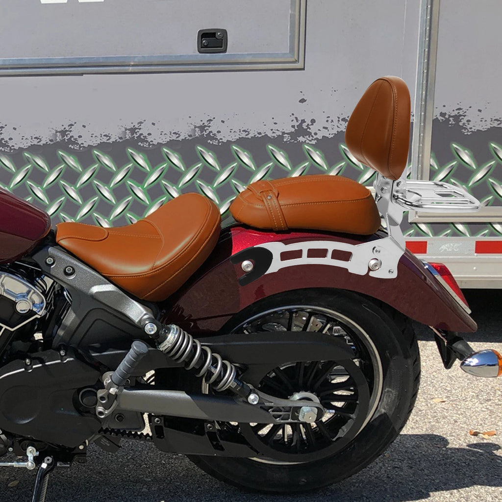 Passenger Backrest Sissy Bar Rack Mounting Spools for Indian Scout (2015–2024)