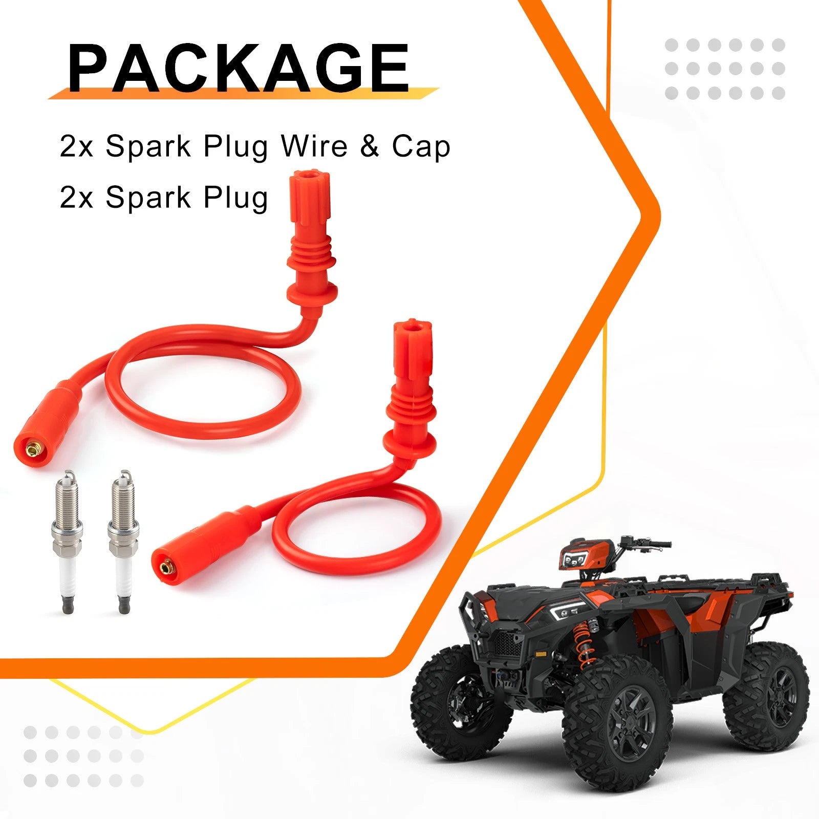 Spark Plug Wire Cap for Polaris Sportsman 1000 (4014007, 4013328, 4013327, 3022553)