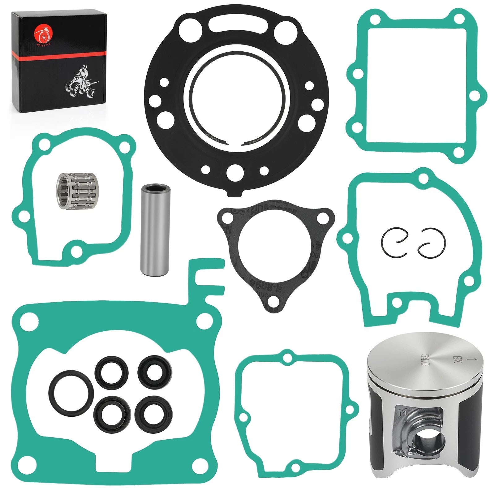 Top End Gasket Kit & 54mm Piston Ring for Honda CR125R (2003–2004)