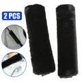 2X Sheepskin Seat Belt Covers for Universal Fit (Auto)