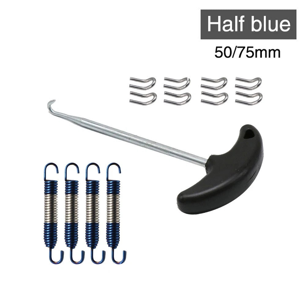 Exhaust Pipe Muffler Mounting Springs Hooks Kit for Universal Fit