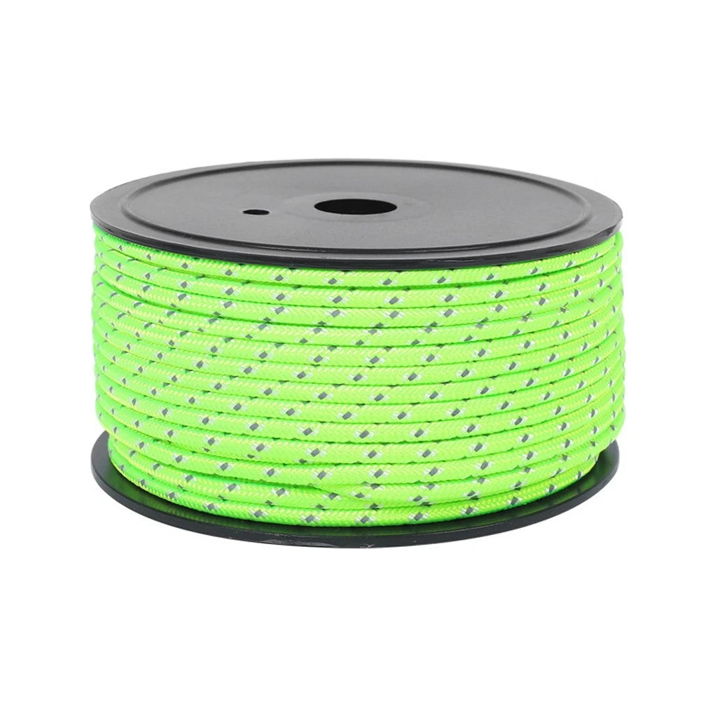 50M Nylon Tent Rope for Camping - Reflective Material
