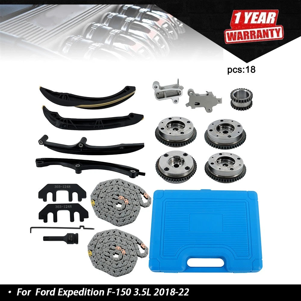 Timing Chain Kit with Camshaft Phaser Tool for Ford Expedition F-150 (2018–2022)