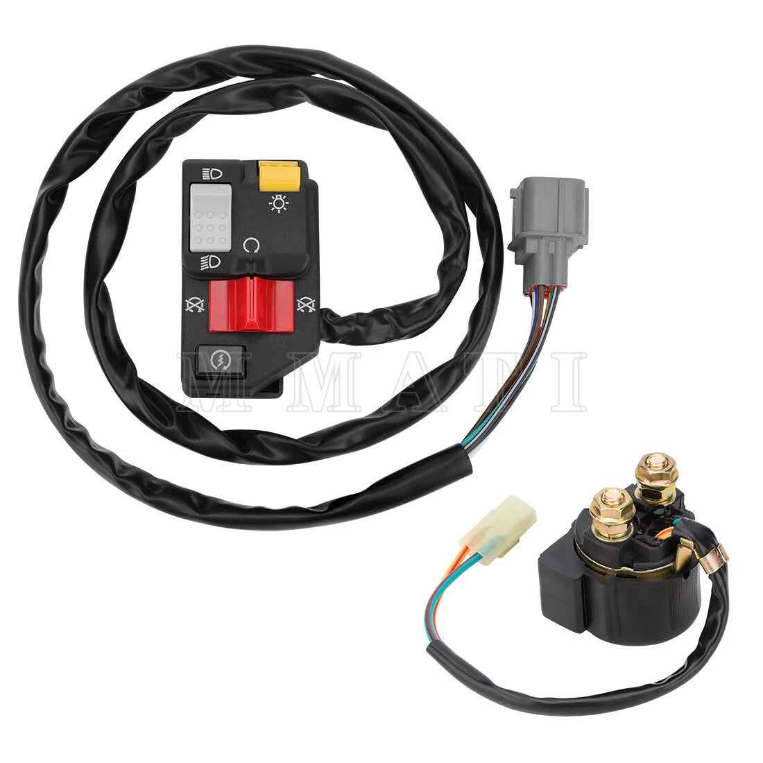 Handlebar Kill Switch & Starter Relay for Honda TRX350TM Rancher 350 (2000–2005)
