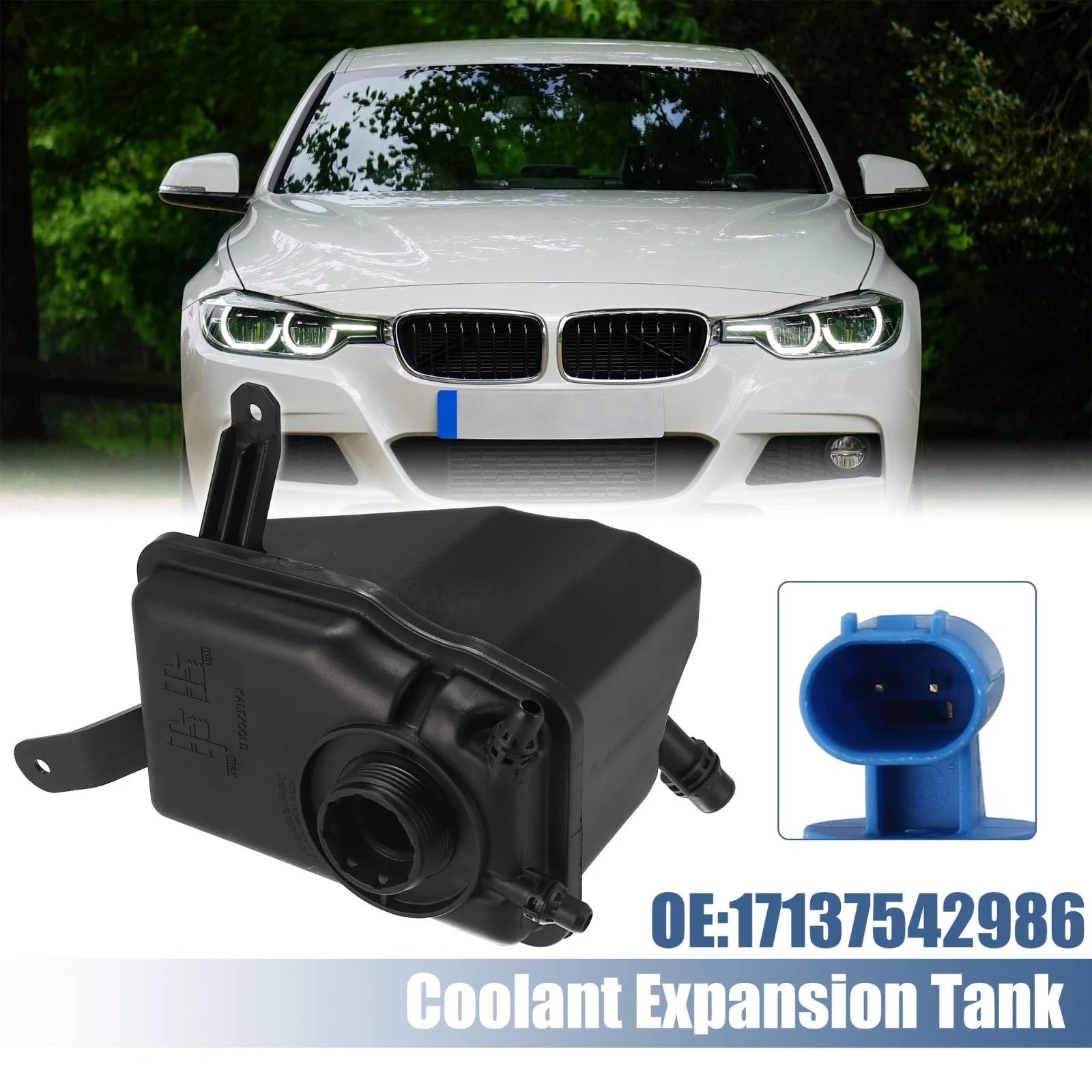 Coolant Reservoir Tank with Sensor for BMW 5 Series 6 Series (2011–2018)