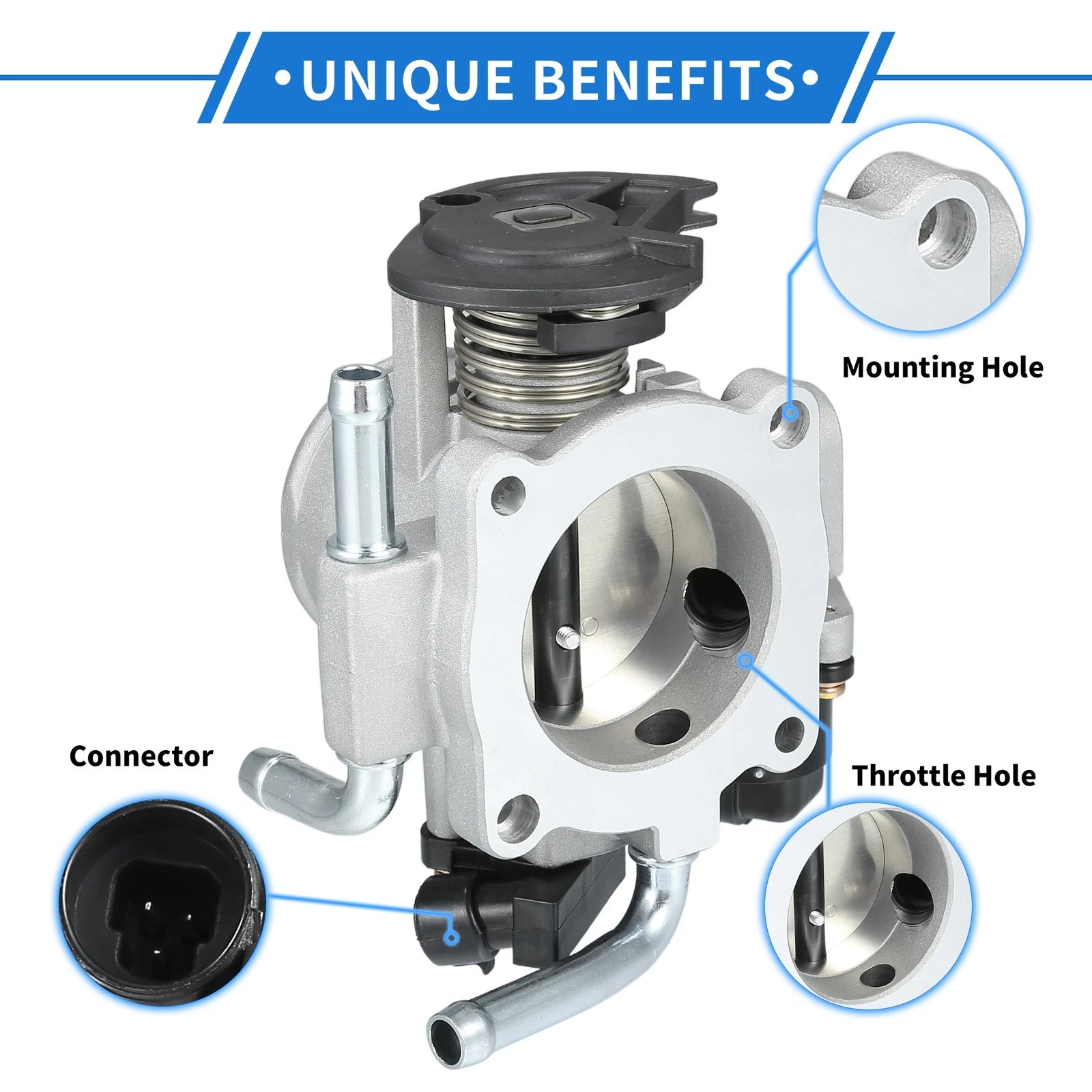 1 Pcs Replacement Throttle Body for Chevrolet Aveo 1.6L (2004–2005)
