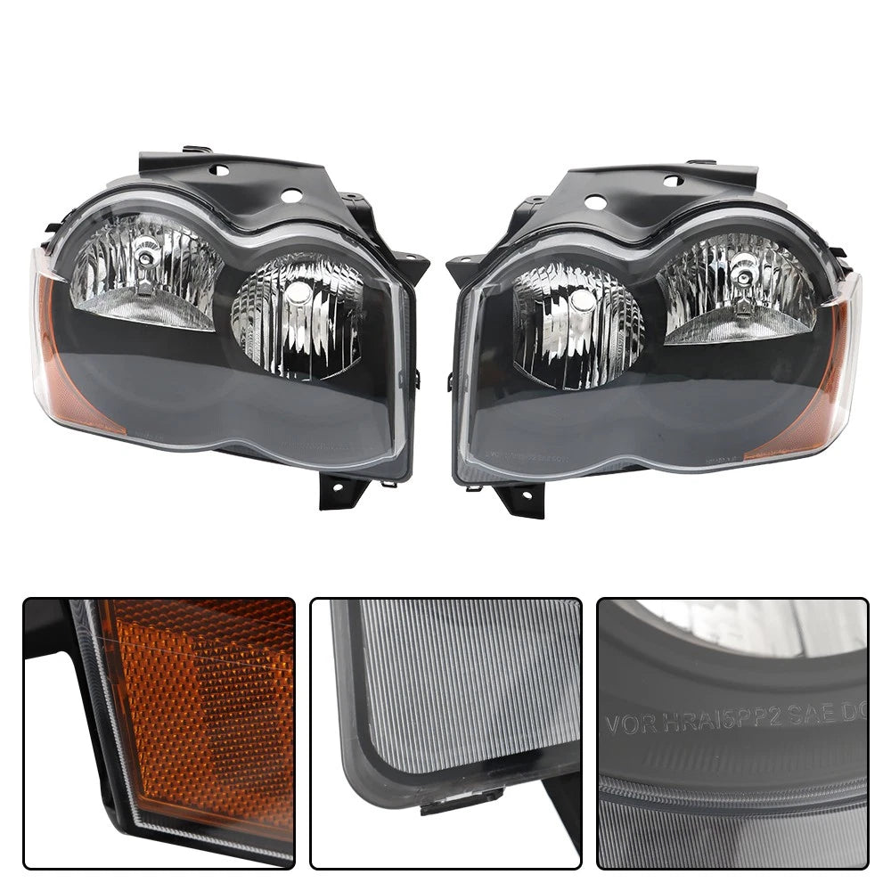 Headlamps Pair Left+Right for Jeep Grand Cherokee (2008–2010)