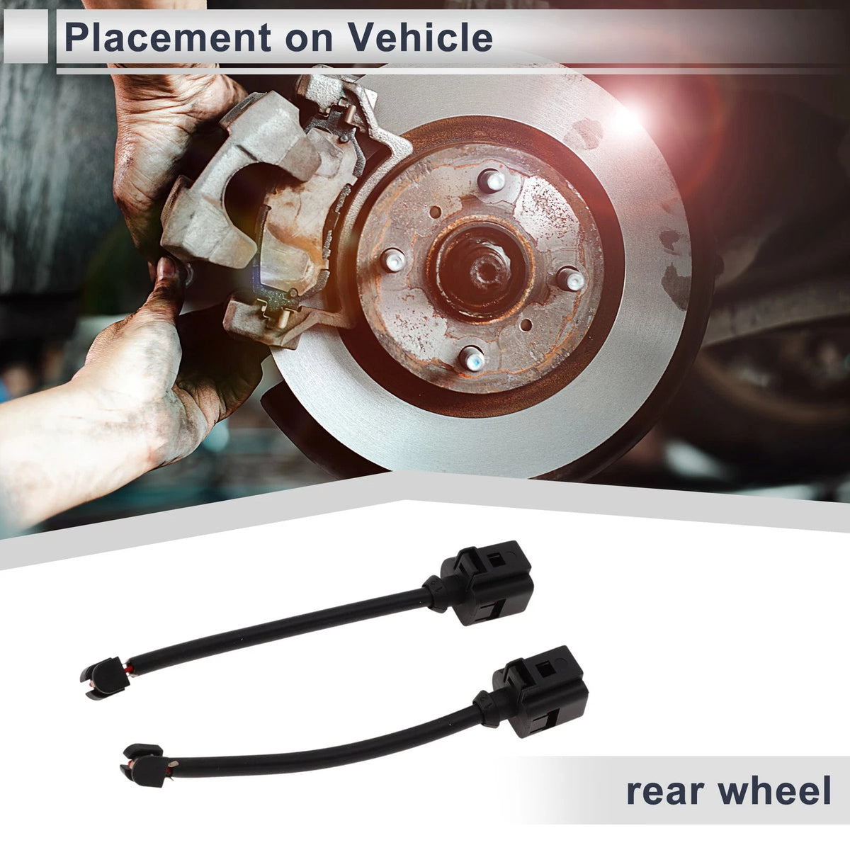 Brake Pad Wear Sensor Rear for Volkswagen Touareg (2011–2014)