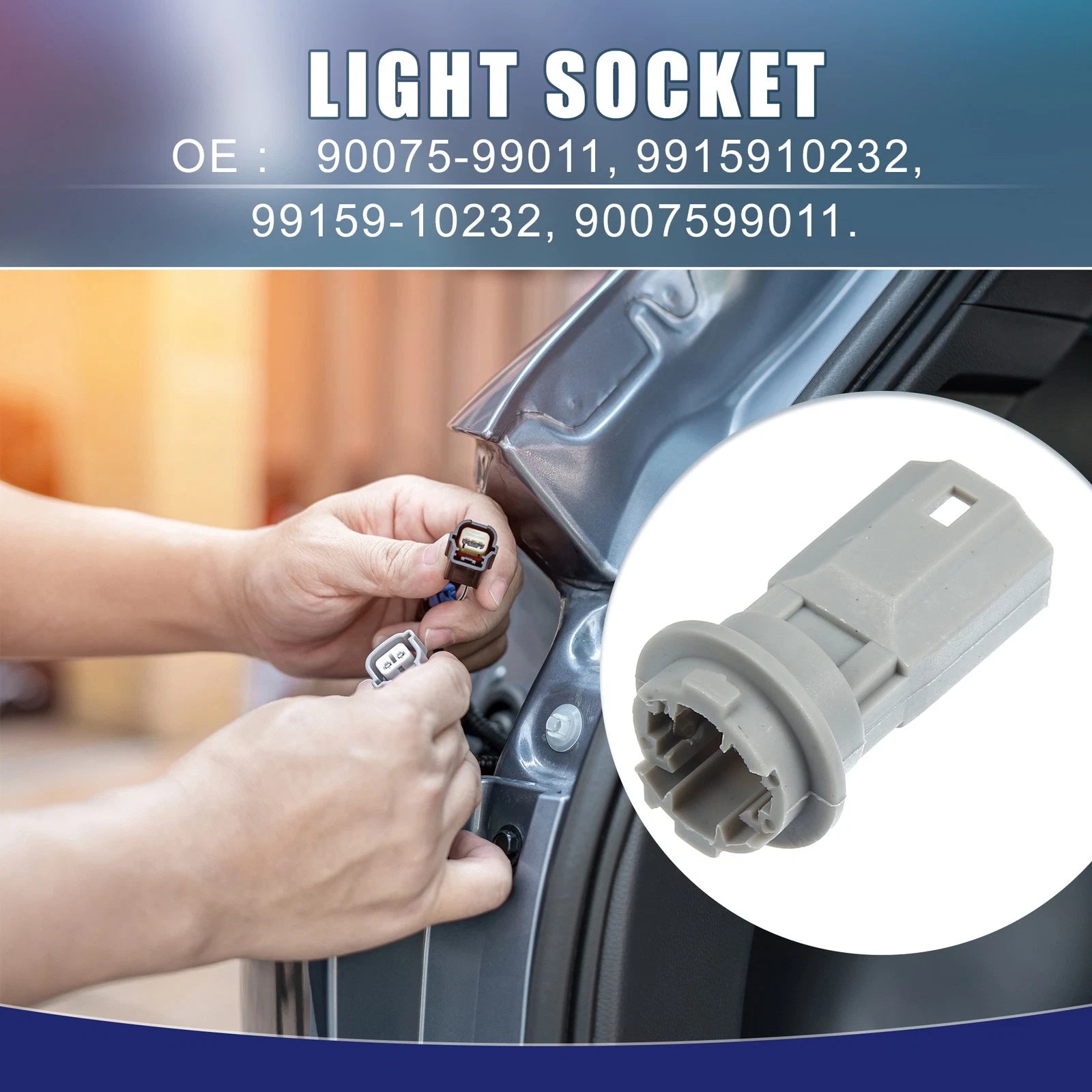 License Plate Lamp Socket Connector Replacement for Scion tC (2005–2016)