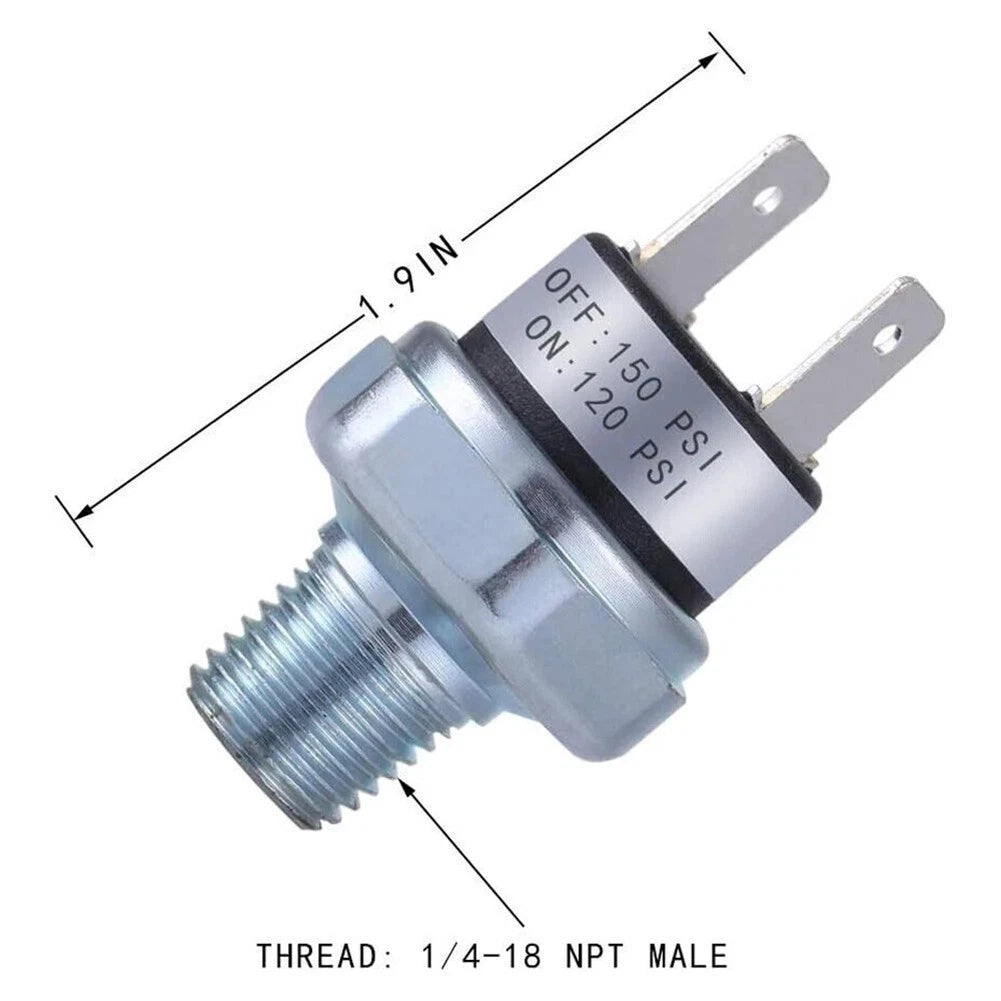 2X Air Compressor Pressure Control Switch 120 On 150 Off PSI 1/4 NPT