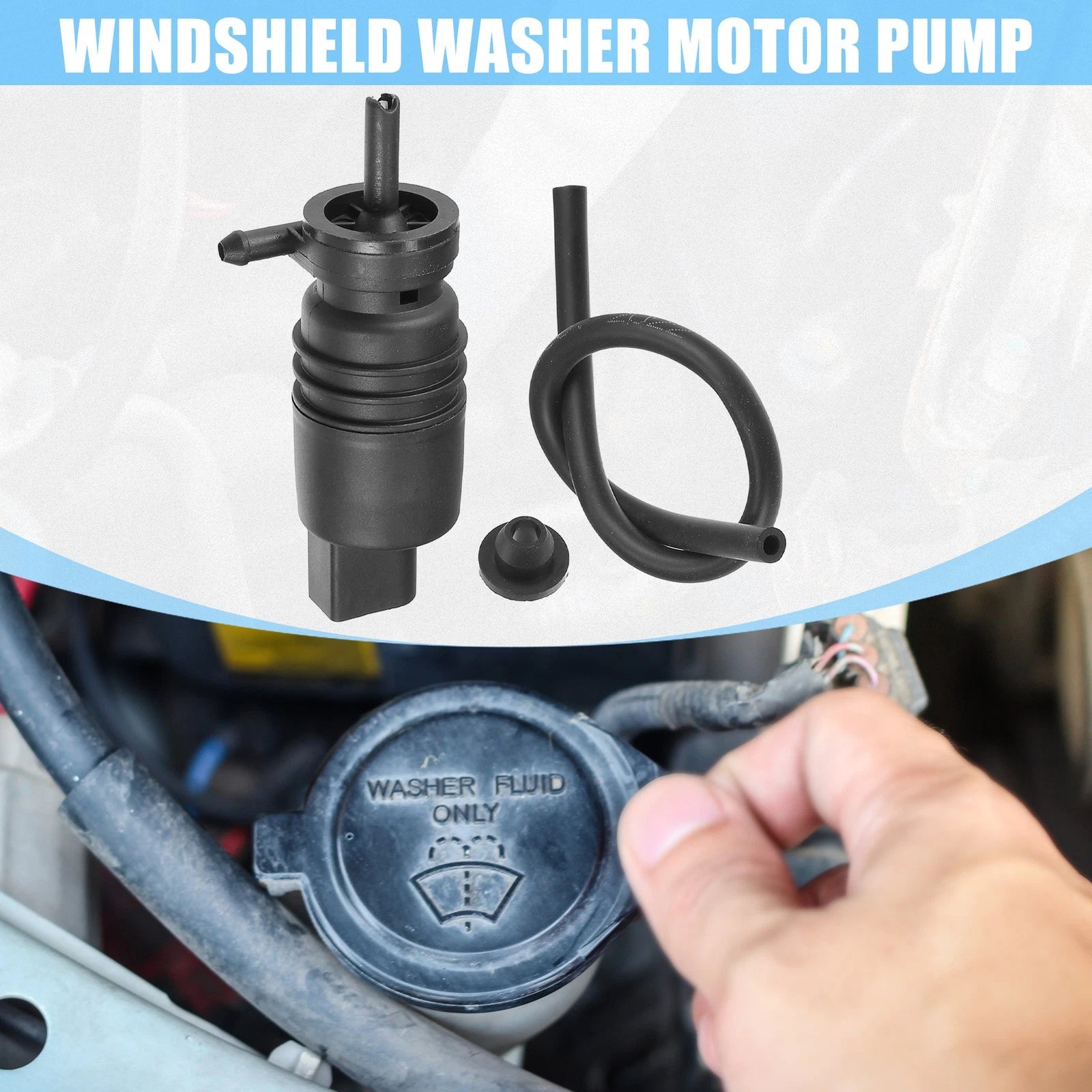 Windshield Washer Motor Pump Replacement for Mitsubishi Lancer (2008–2017)
