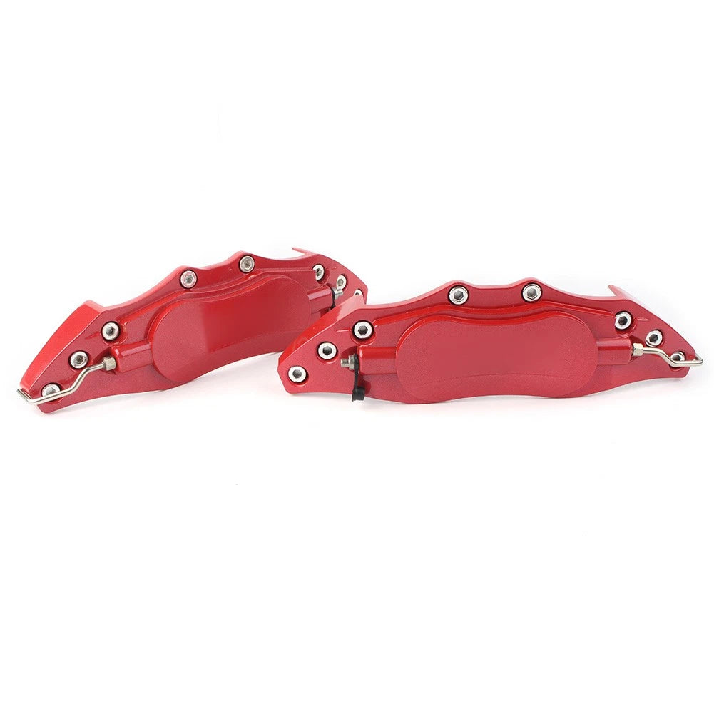 2X 3D Metal Brake Caliper Covers Universal Front & Rear (Large)