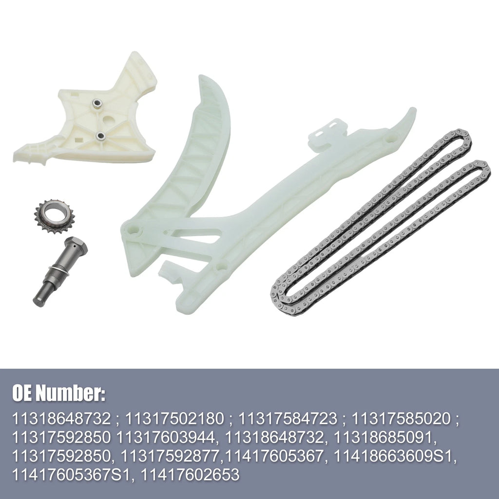 Engine Timing Chain Kit Replacement for BMW N20 N26 2.0L X1 X3 X4 X5 (2009–2020)
